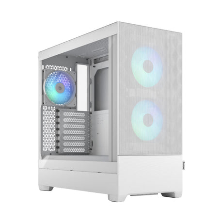 Fractal Pop Air RGB Black/Cyan/White TG – High-Airflow