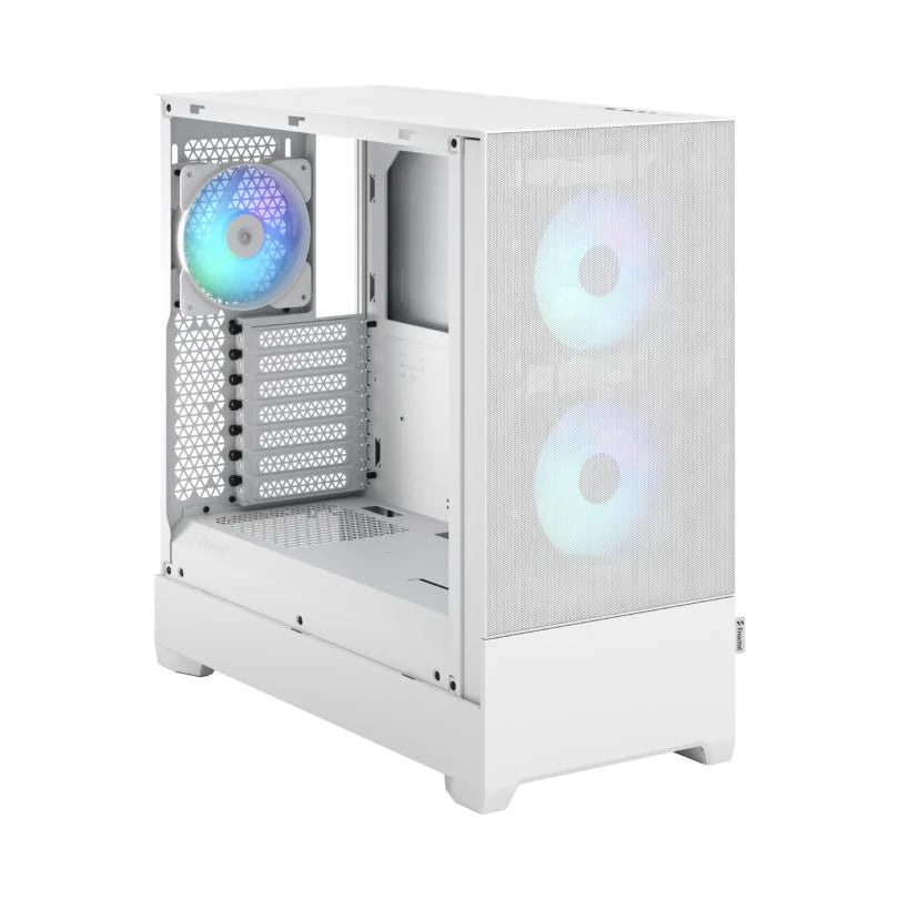 Fractal Pop Air RGB Black/Cyan/White TG – High-Airflow