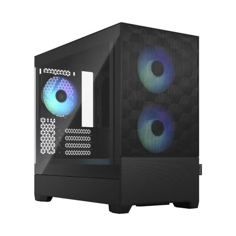 Fractal Pop Mini Air RGB Black/White TG – High-Airflow Mini Tower