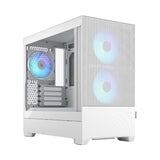 Fractal Pop Mini Air RGB Black/White TG – High-Airflow Mini Tower