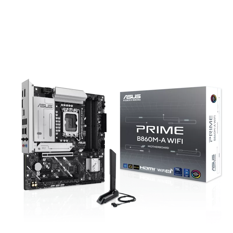 ASUS PRIME B860M-A WIFI – AI-Ready mATX Gaming Motherboard