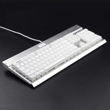 REDRAGON KG010 Mechanical Gaming Keyboard – Brown Switch – White Led (White)-(Black)