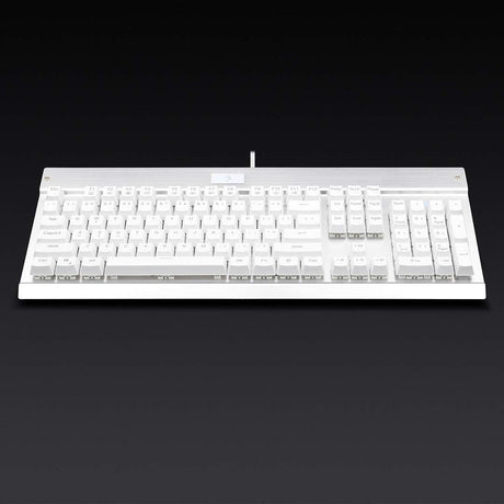 REDRAGON KG010 Mechanical Gaming Keyboard – Brown Switch – White Led (White)-(Black)