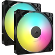 Corsair RS140 ARGB 140mm PWM Fans Dual Pack – Magnetic Dome Bearing