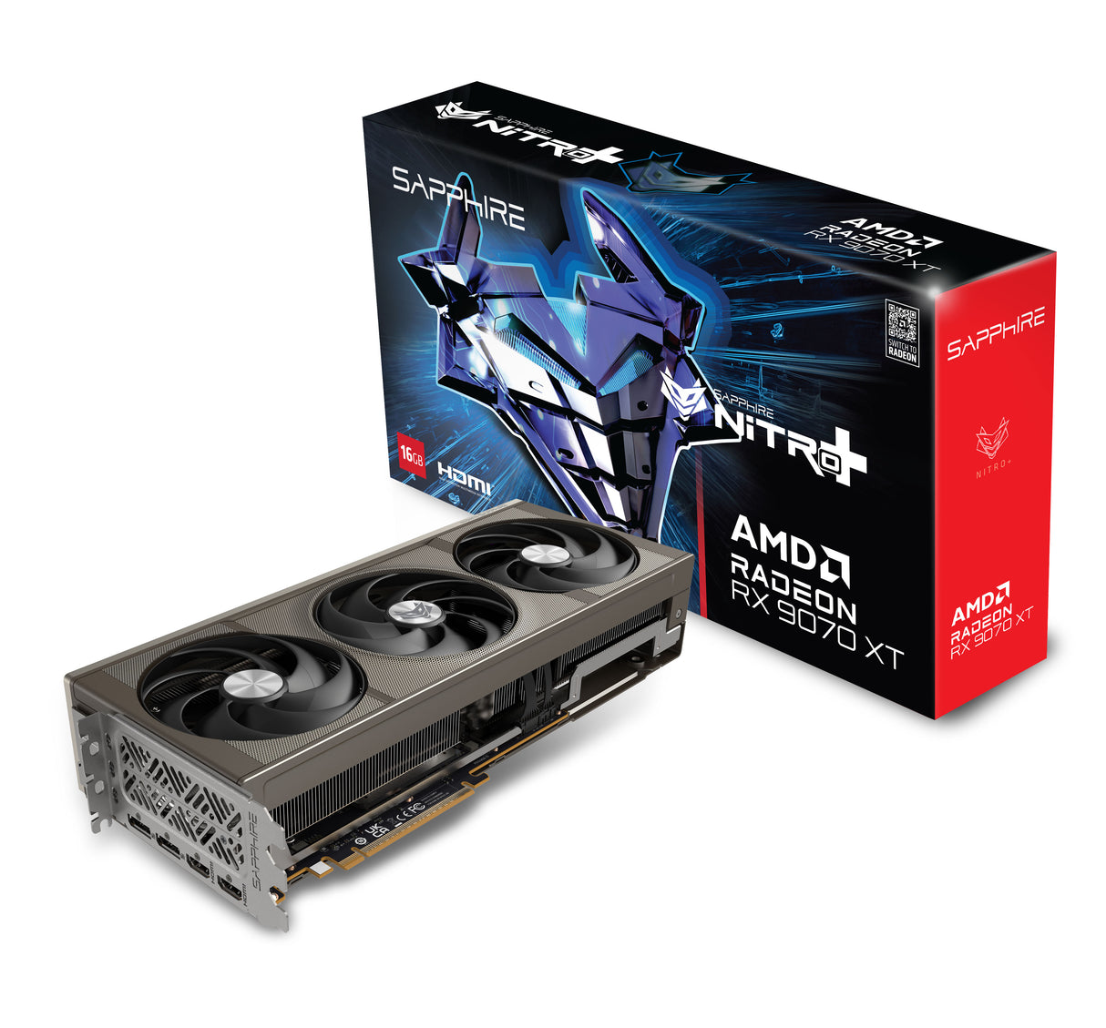 SAPPHIRE NITRO+ Radeon RX 9070 XT GAMING OC  16GB GDDR6 PCI Express 5.0 x16 ATX