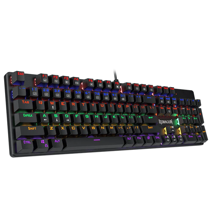 Redragon Valheim K608 Rainbow Mechanical Gaming Keyboard (Red/Blue/Black)