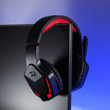 Redragon H220 THEMIS Wired Gaming Headset Stereo Surround-Sound, Noise Cancelling Over-Ear Headphones with Mic Volume Control Red LED Light