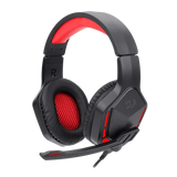 Redragon H220 THEMIS Wired Gaming Headset Stereo Surround-Sound, Noise Cancelling Over-Ear Headphones with Mic Volume Control Red LED Light