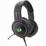 سماعة ألعاب Redragon H270 Mento RGB سلكية بدرايفرز 50mm وإضاءة RGB حيوية