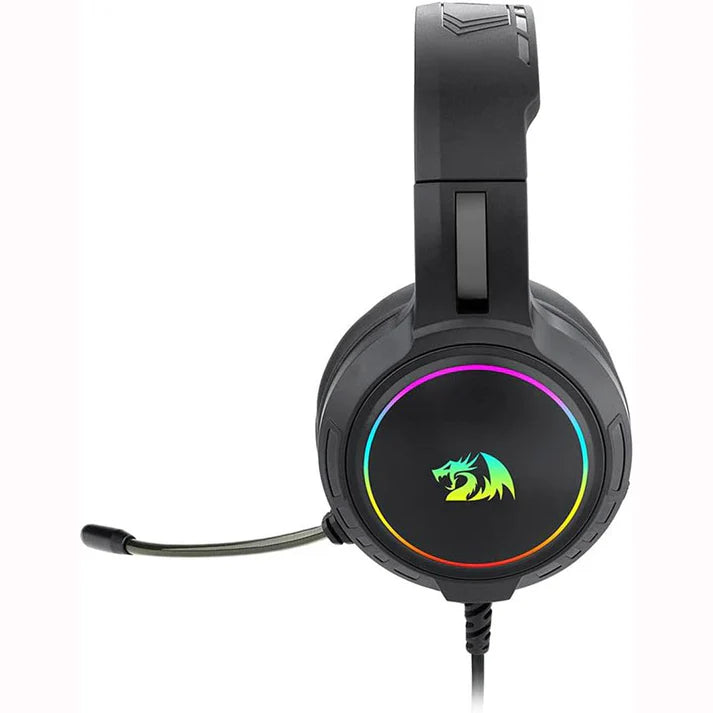 سماعة ألعاب Redragon H270 Mento RGB سلكية بدرايفرز 50mm وإضاءة RGB حيوية