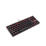 Redragon K552 KUMARA Mechanical Gaming Keyboard - RED Switch - Rainbow Backlight - 87 Key TKL Size - Arabic/English Keys|| Black