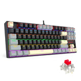Redragon K552LGY-R KUMARA Wired Rainbow Mechanical Gaming Keyboard with High-precision machinery manufacture, Double injection keycaps