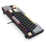 Redragon K552LGY-R KUMARA Wired Rainbow Mechanical Gaming Keyboard with High-precision machinery manufacture, Double injection keycaps