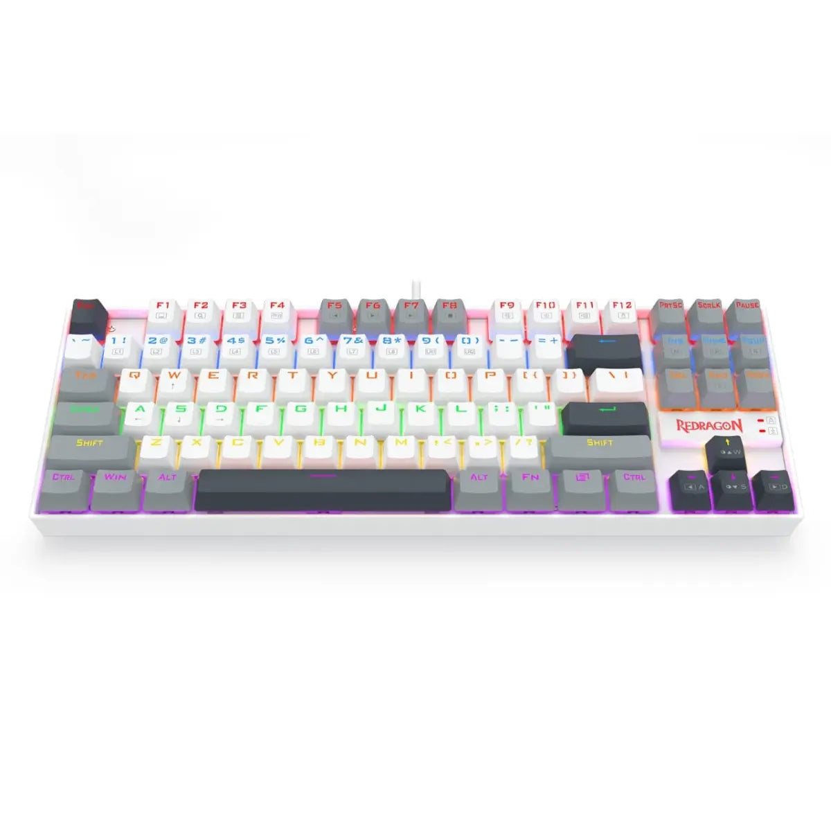 Redragon K552WGL-R KUMARA Mechanical Gaming Keyboard – Red Switches – Rainbow LED