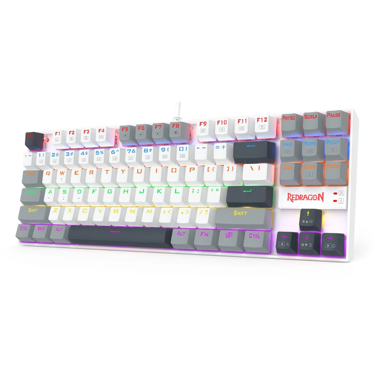 Redragon K552WGL-R KUMARA Mechanical Gaming Keyboard – Red Switches – Rainbow LED