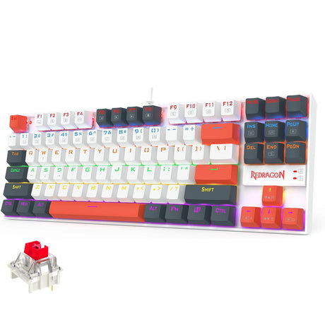 Redragon K552WLR-R KUMARA Mechanical Gaming Keyboard – Red Switches – Rainbow LED