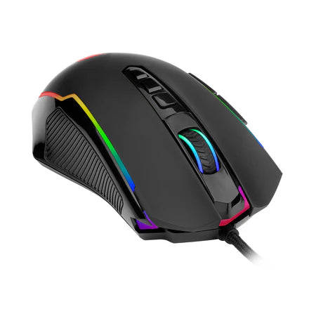 Redragon M910-K , RGB Backlit, Adjustable 8000 DPI, Opitical Wired with 9 Programmable Buttons & Fire Button, PC Gaming Mouse for Windows/Mac, Black