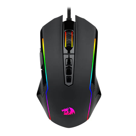Redragon M910-K , RGB Backlit, Adjustable 8000 DPI, Opitical Wired with 9 Programmable Buttons & Fire Button, PC Gaming Mouse for Windows/Mac, Black
