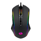 Redragon M910-K , RGB Backlit, Adjustable 8000 DPI, Opitical Wired with 9 Programmable Buttons & Fire Button, PC Gaming Mouse for Windows/Mac, Black