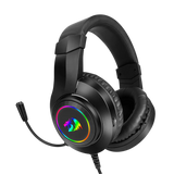 Redragon H260 Hylas Wired Gaming Headset – 50mm Drivers, Stereo Surround, Noise Cancelling Mic & Dynamic RGB (Black / White / Pink)