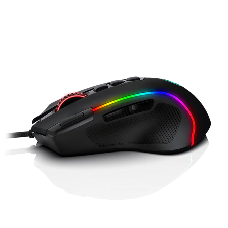 Redragon M612 Predator RGB Gaming Mouse, 8000 DPI Wired Optical with 11 Programmable Buttons & 5 Backlit Modes, Rapid Fire Button