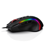 Redragon M612 Predator RGB Gaming Mouse, 8000 DPI Wired Optical with 11 Programmable Buttons & 5 Backlit Modes, Rapid Fire Button