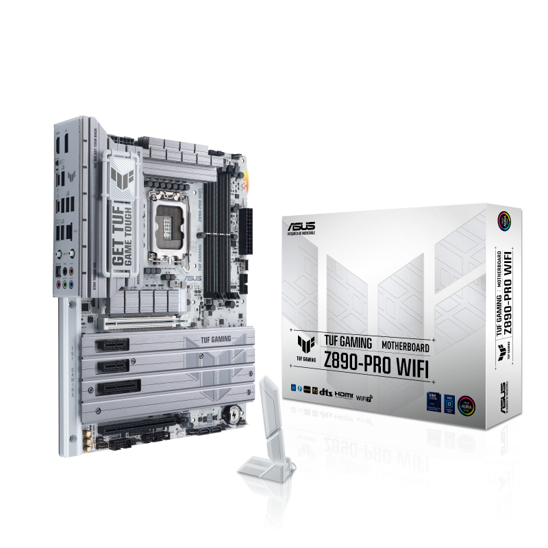 ASUS TUF GAMING Z890-PRO WIFI Ultra Processors (Series 2) ATX Motherboard, 16+1+2+1 Power Stages, DDR5 Slot, PCIe 5.0 New Generation GPU2xUSB4 USB 20Gbps Fast Charge 4 M.2 Slots Wi-Fi 7