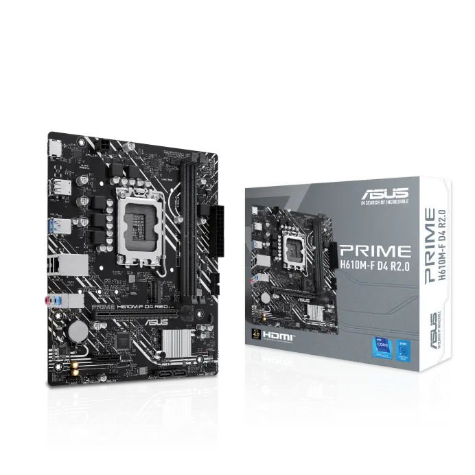 ASUS PRIME H610M-F D4 R2.0 LGA 1700 Gaming Motherboard