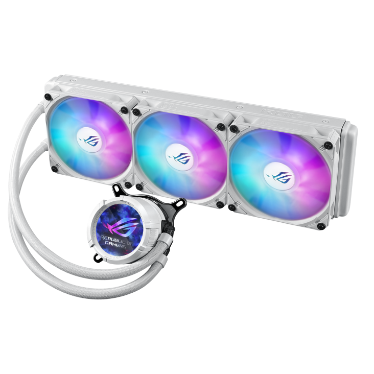 ASUS ROG Strix LC III 360 ARGB LCD White Edition – Supreme 360 mm All‑in‑One Liquid Cooler