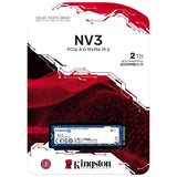 Kingston NV3 NVMe PCIe Gen 4.0 Up To 6000/5000 MB/s Read/Write Internal SSD (1TB-2TB) M.2 2280