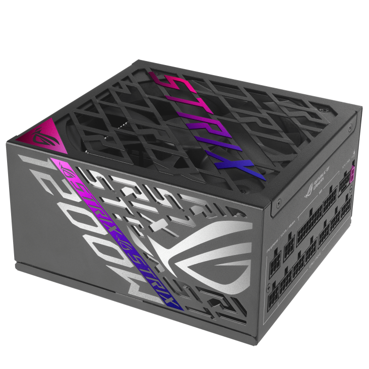 ASUS ROG Strix 1200W Platinum PSU GaN MOSFET GPU-FIRST Technology 0dB Cooling PCIe 5.1 Ready