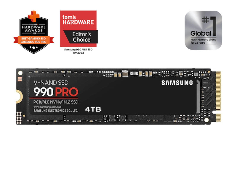Samsung 990 PRO: Ultra-Fast Gen4 NVMe SSD for Top-Tier PC & Console Builds