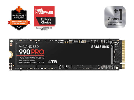 Samsung 990 PRO: Ultra-Fast Gen4 NVMe SSD for Top-Tier PC & Console Builds