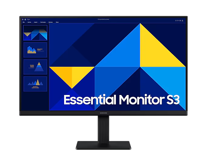 Samsung S3 24-Inch Essential Monitor – FHD IPS 100 Hz with Eye Comfort Tech