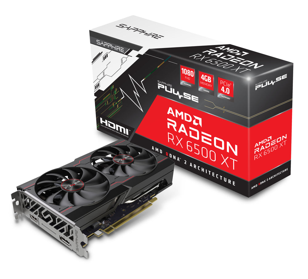Amd Mama Sapphire Pulse RX 6500 XT 8GB – Smooth 1080p Gaming Performance – Elyamama