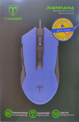 ماوس ألعاب T-DAGGER TGM-113 خفيف الوزن بتصميم خلية نحل وإضاءة RGB 3600 DPI