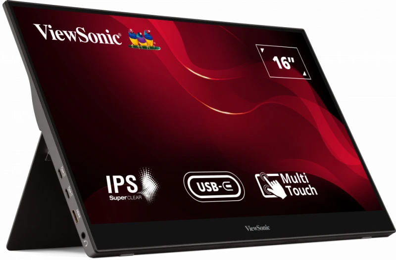 ViewSonic TD1655 16” USB-C Multi-Touch Portable Monitor