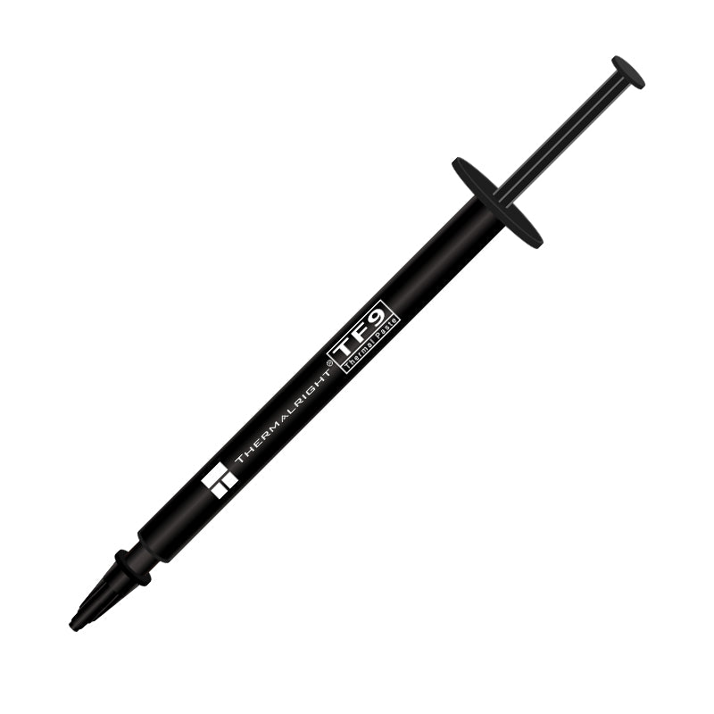 Thermalright TF9 1.5g – High-performance thermal paste with 14W/m.k conductivity, non-conductive, wide temp range (-220℃ to +380℃), and easy application.