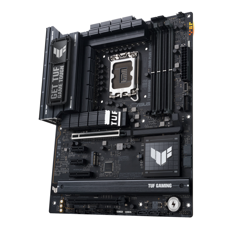 ASUS TUF Gaming Z890-PLUS WiFi Socket Intel LGA 1851 Ultra Processors (Series 2) (ATX, PCIe 5.0, DDR5, DisplayPort, HDMI, Thunderbolt 4, 4X M.2, WiFi 7, Q-Release, Aura Sync)