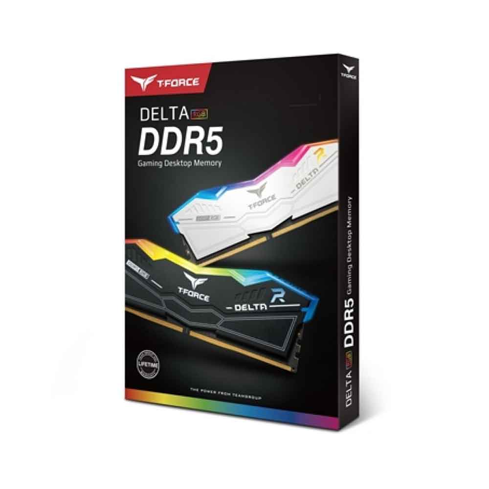 TEAMGROUP T-FORCE DELTA RGB DDR5 (2×16GB) 32GB 6000MHz CL30 Gaming Memory