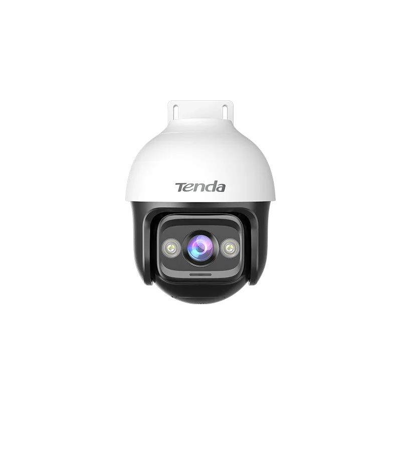 Tenda security camera on a white background