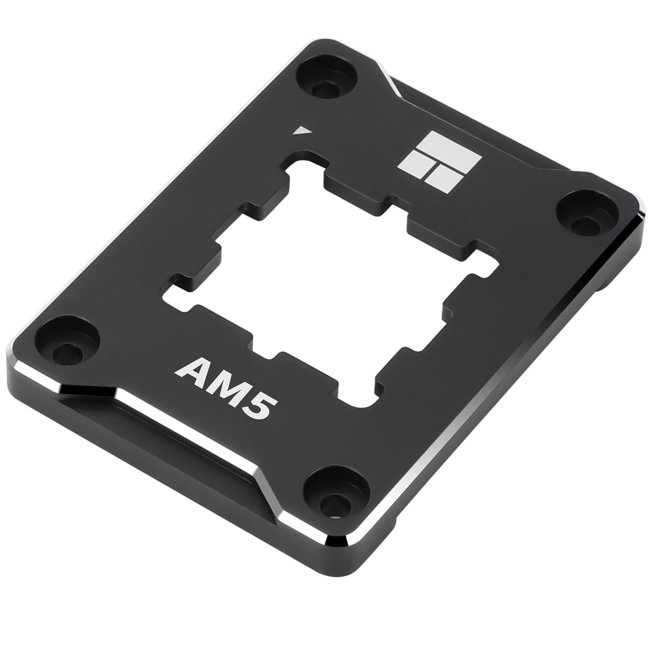 Black computer component with 'AM5' marking on a white background