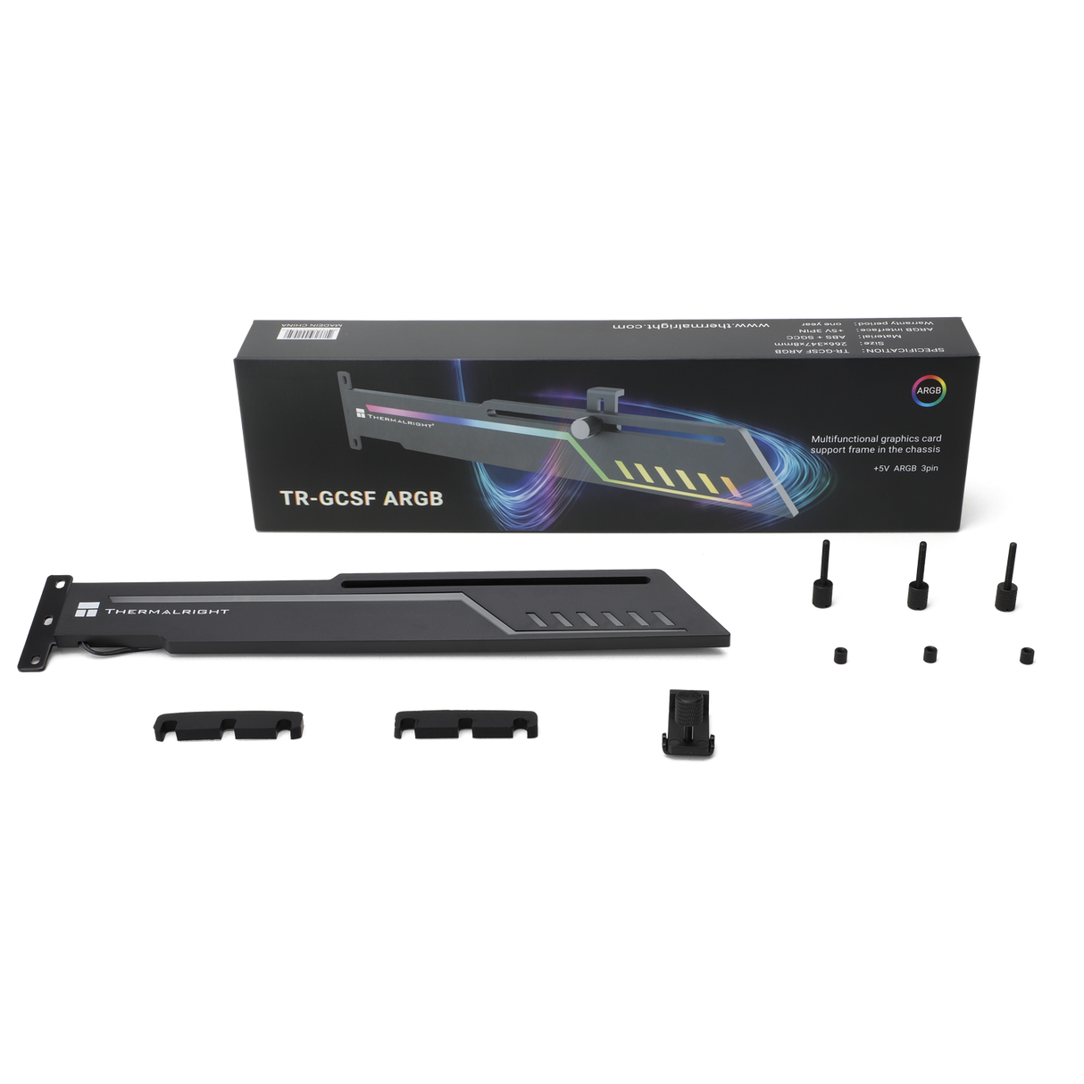 دعامة كارت شاشة Thermalright TR-GCSF ARGB: قابلة للتعديل ضد الانحناء لأقصى ثبات