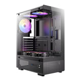 Antec VCX300 ARGB high-airflow mid tower gaming case bundled with 650W PSU