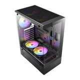 Antec VCX300 ARGB high-airflow mid tower gaming case bundled with 650W PSU