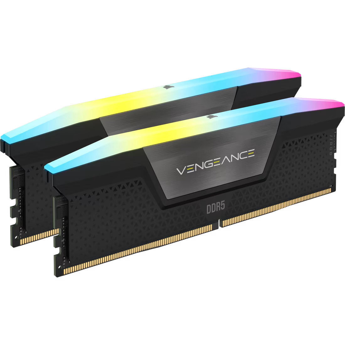 ذاكرة الوصول العشوائي CORSAIR Vengeance RGB DDR5 سعة 64 جيجابايت (2 × 32 جيجابايت) 6000 ميجاهرتز CL40 متوافقة مع AMD Expo
