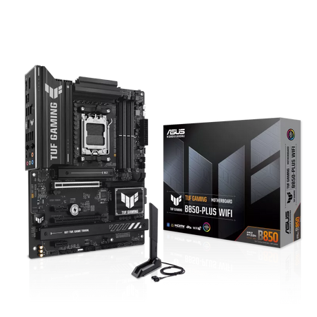 ASUS TUF GAMING B850-PLUS WIFI – Durable AM5 Gaming Motherboard