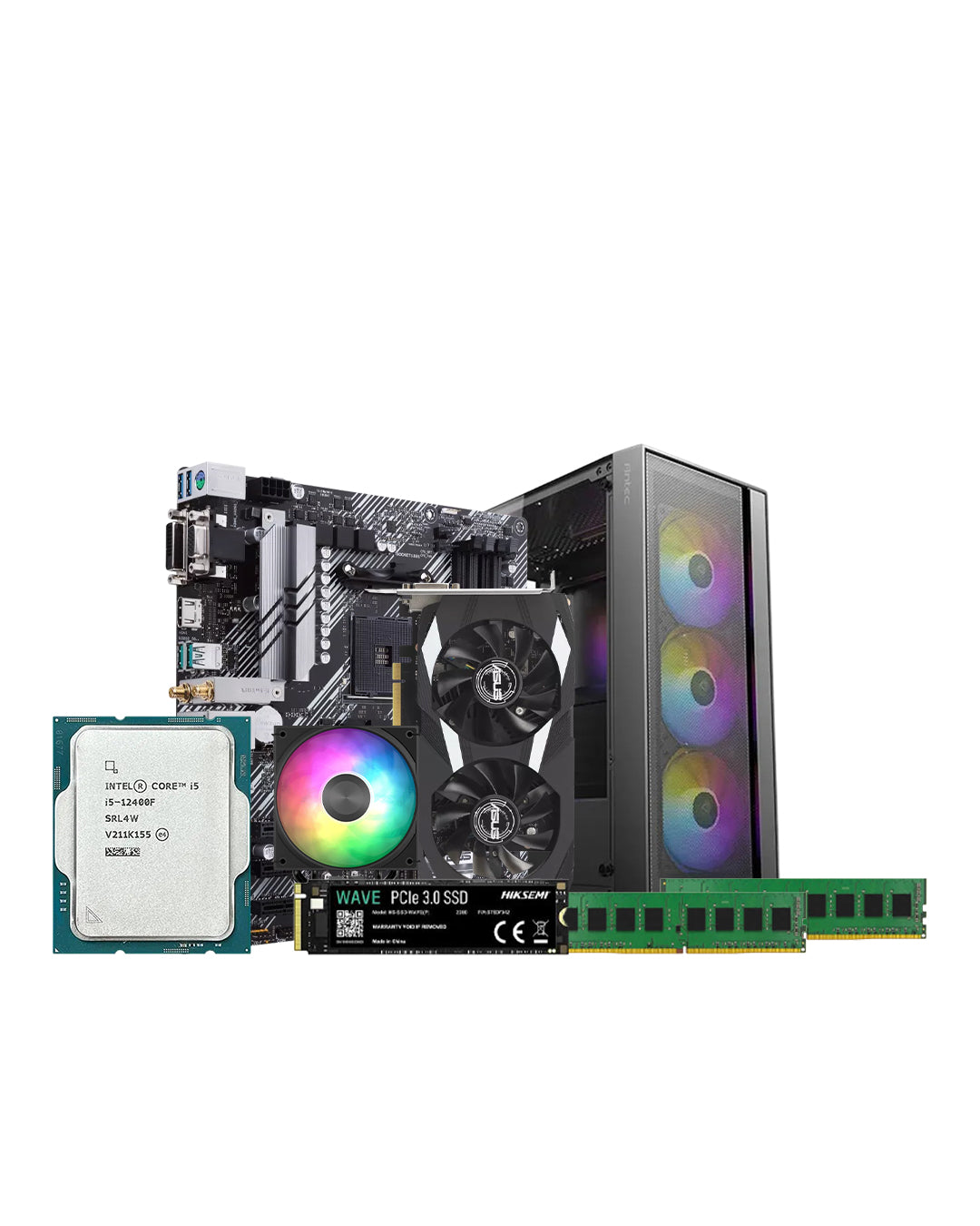 تجميعة ألعاب RTX 3050 | معالج i5-12400F | كارت RTX 3050 | 8 جيجا DDR4