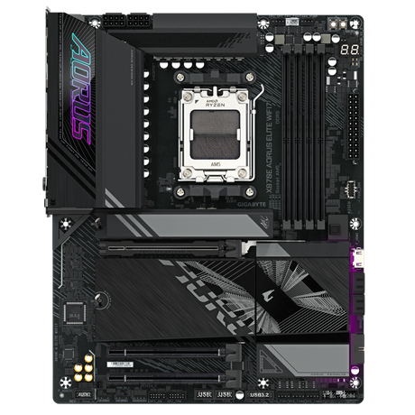 GIGABYTE X870E AORUS Elite WIFI7 AMD AM5Motherboard, ATX, DDR5, 4X M.2, PCIe 5.0, USB4