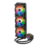 مبرد سائل لوحدة المعالجة المركزية XPG Levante X 360 ARGB الكل في واحد. أقصى قطر للمروحة 4.72 بوصة، 0.2000 دورة في الدقيقة - محمل ديناميكي مائع. تعديل عرض النبضة رباعي الدبابيس 